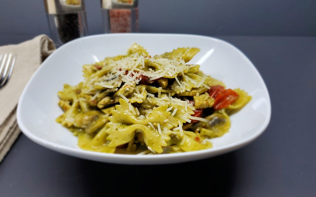 Blistered Tomato Pesto Pasta