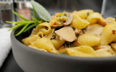 Butternut Squash & Kale Creamy Shells